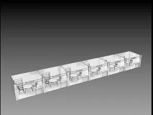 booth exhibition stand a406d 3D Model