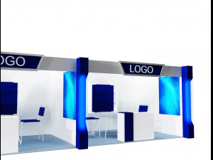 booth exhibition stand a406e 3D Model