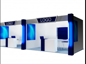 booth exhibition stand a406e 3D 模型