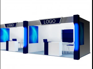 booth exhibition stand a406e 3D Model