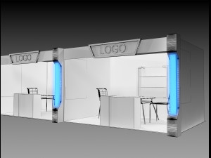 booth exhibition stand a406e 3D 模型