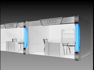 booth exhibition stand a406e 3D Model