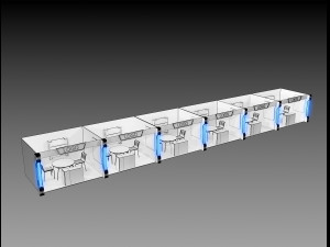 booth exhibition stand a406e 3D 模型