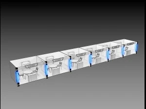 booth exhibition stand a406e 3D Model