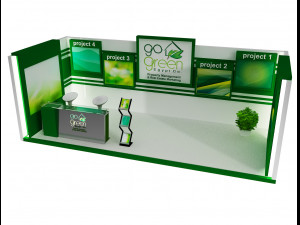 booth exhibition stand a419a Modello 3D