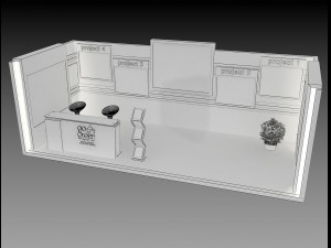 booth exhibition stand a419a 3Dモデル