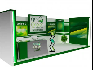 booth exhibition stand a419a 3D Model