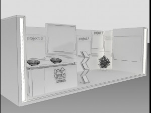booth exhibition stand a419a 3Dモデル