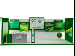 booth exhibition stand a419a 3D Model