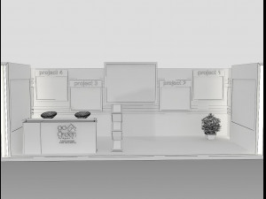 booth exhibition stand a419a 3Dモデル