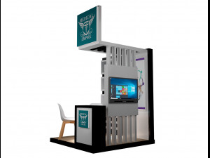booth exhibition stand a218 Modèle 3D