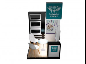 booth exhibition stand a218 3D Model