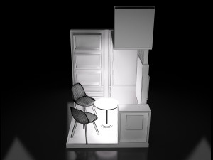 booth exhibition stand a218 Modèle 3D