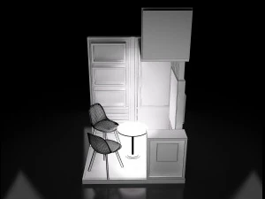 booth exhibition stand a218 3D Model