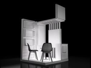 booth exhibition stand a218 Modèle 3D