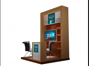 booth exhibition stand a219 3D Model