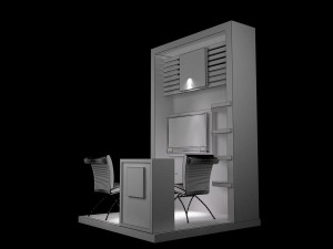 booth exhibition stand a219 Model 3D