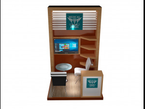 booth exhibition stand a219 Model 3D