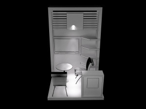 booth exhibition stand a219 Model 3D