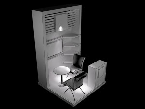 booth exhibition stand a219 Model 3D