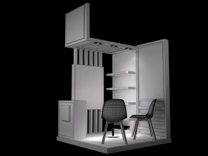 booth exhibition stand a220 3D Model