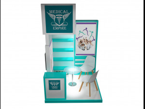 booth exhibition stand a220 3D Model