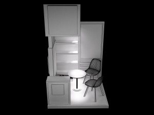 booth exhibition stand a220 3D Model