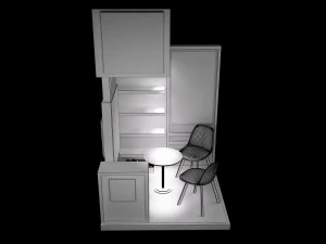 booth exhibition stand a220 3D Model