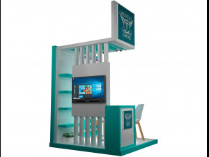 booth exhibition stand a220 3D Model