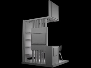 booth exhibition stand a220 3D Model