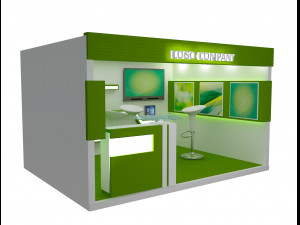 booth exhibition stand a405b 3D Модель