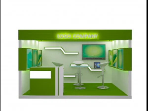 booth exhibition stand a405b 3D Model
