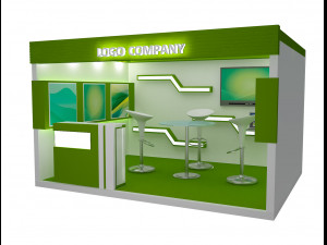 booth exhibition stand a405b 3D Model