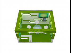 booth exhibition stand a405b 3D Model