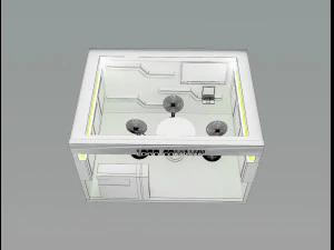 booth exhibition stand a405b 3D Model