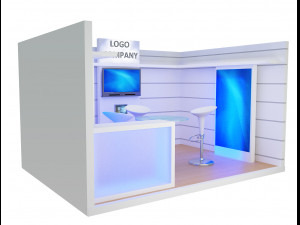 booth exhibition stand a405c 3Dモデル