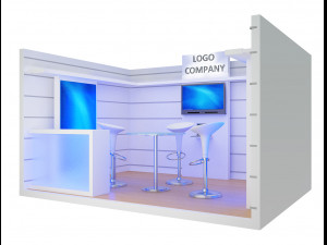 booth exhibition stand a405c 3Dモデル
