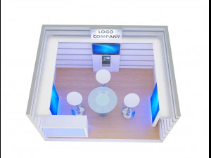 booth exhibition stand a405c 3D Model