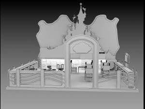 booth exhibition stand a210 3D 모델