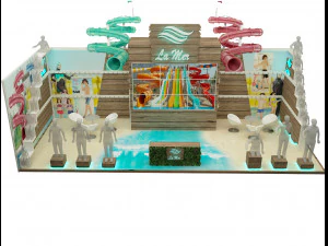 booth exhibition stand a221b 3D Model