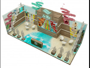 booth exhibition stand a221b 3D Модель