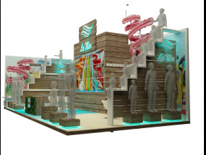 booth exhibition stand a221b 3D Модель