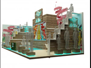 booth exhibition stand a221b 3D Model