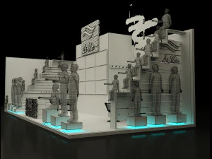 booth exhibition stand a221b 3D Model