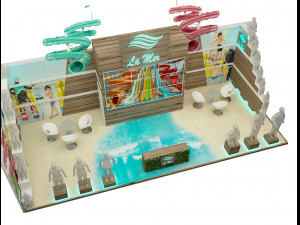 booth exhibition stand a221b 3D Модель