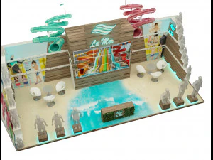 booth exhibition stand a221b 3D Model