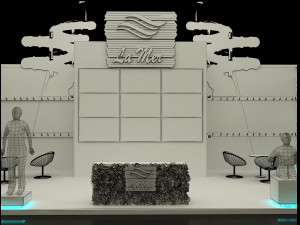booth exhibition stand a221b 3D Модель