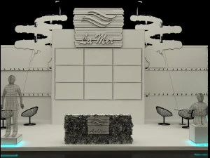 booth exhibition stand a221b 3D Model
