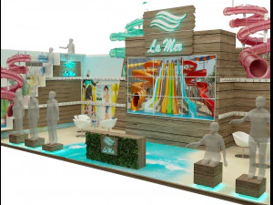 booth exhibition stand a221b 3D Model