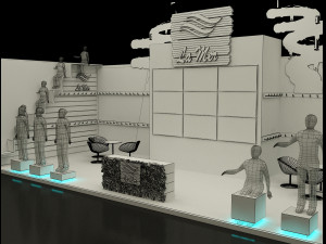 booth exhibition stand a221b 3D Модель